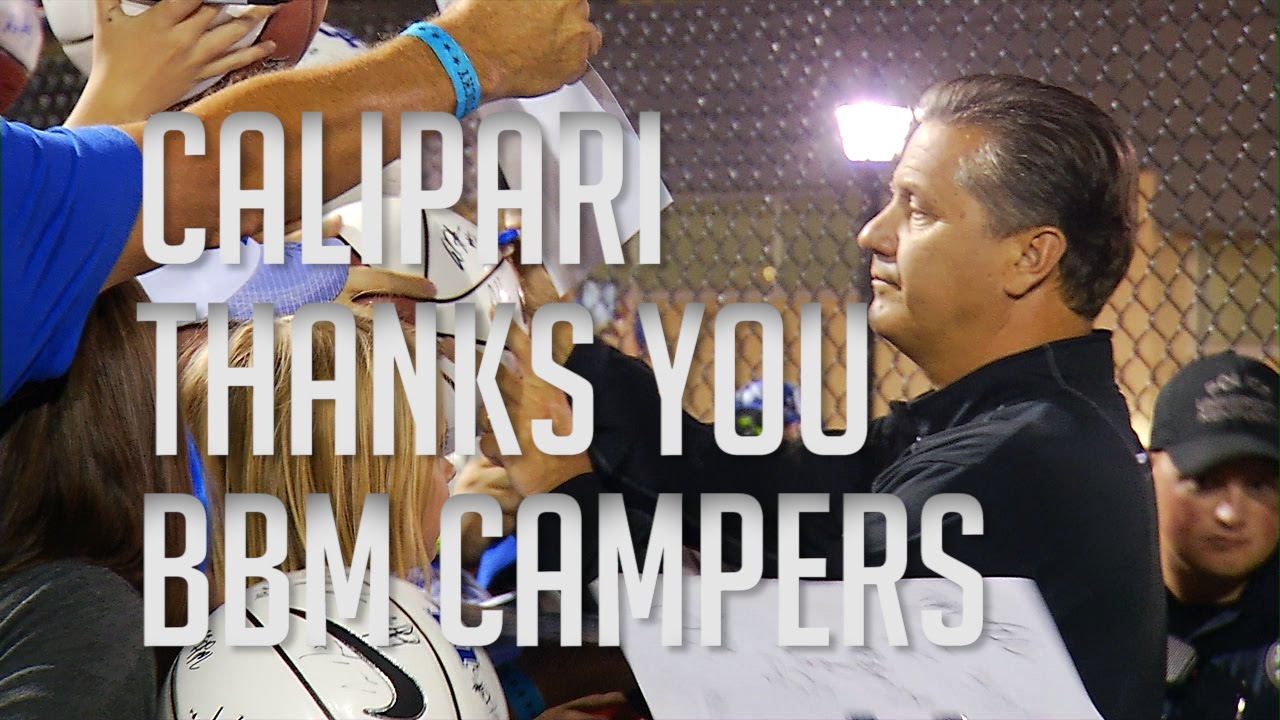 Kentucky Wildcats TV: Coach Calipari Thanks the BBM Campers For Another Great Turnout