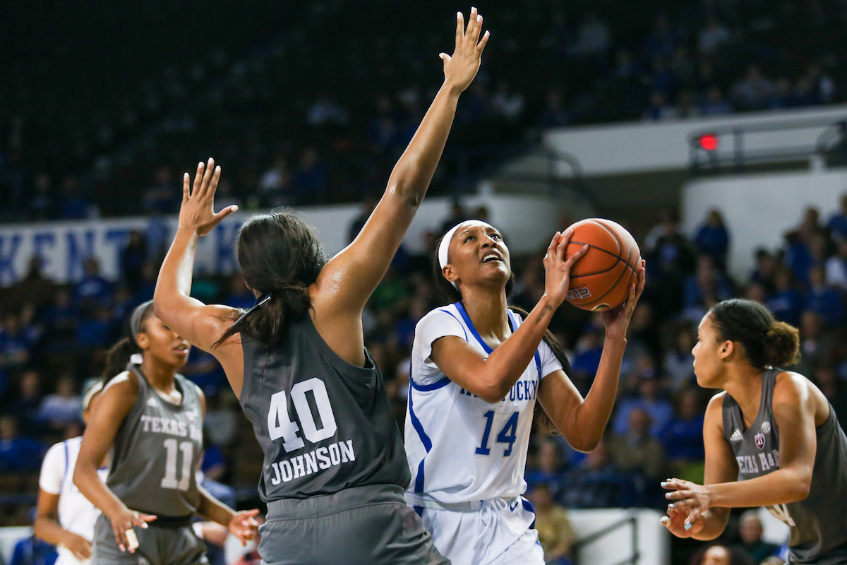 The UK women's basketball team falls to Texas A&M on Thursday, November 28, 2019.

Photo by Hannah Phillips | UK Athletics