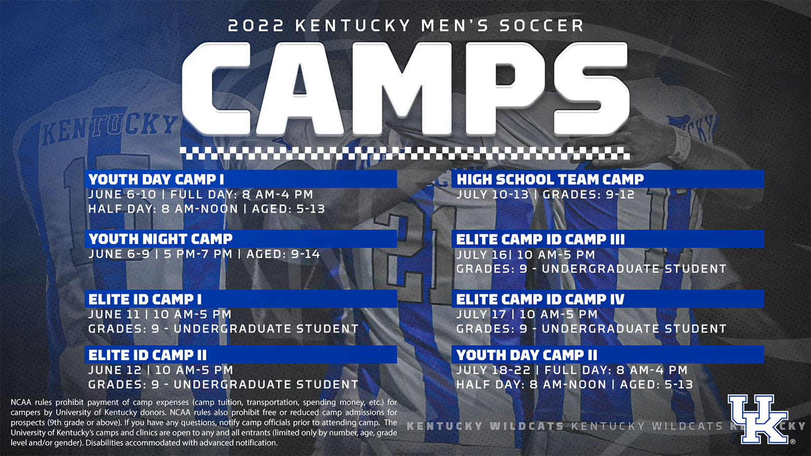 2022 Kentucky Men's Soccer Camps