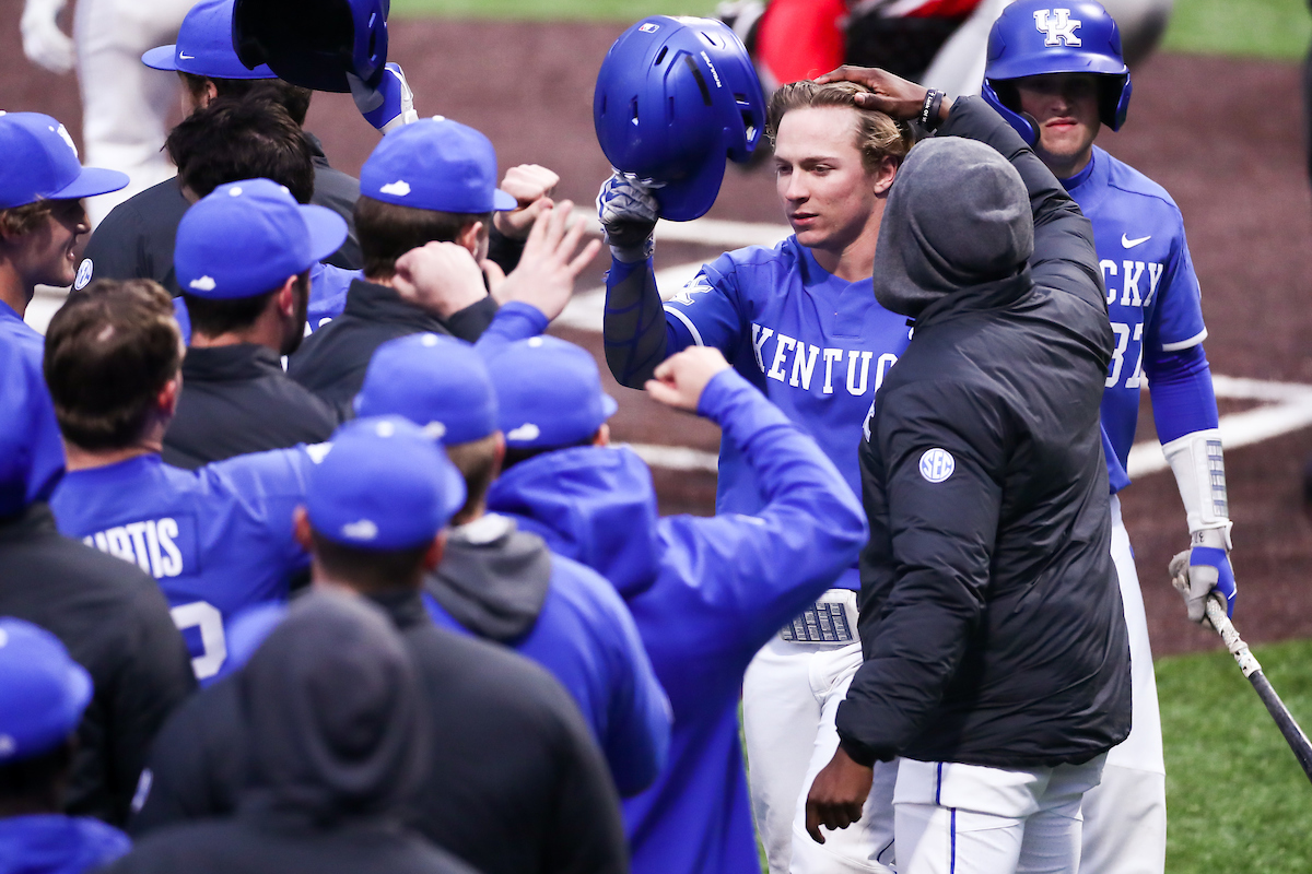 AUSTIN SCHULTZ.

Kentucky beat Southeast Missouri State 9-4.

Photo by Elliott Hess | UK Athletics