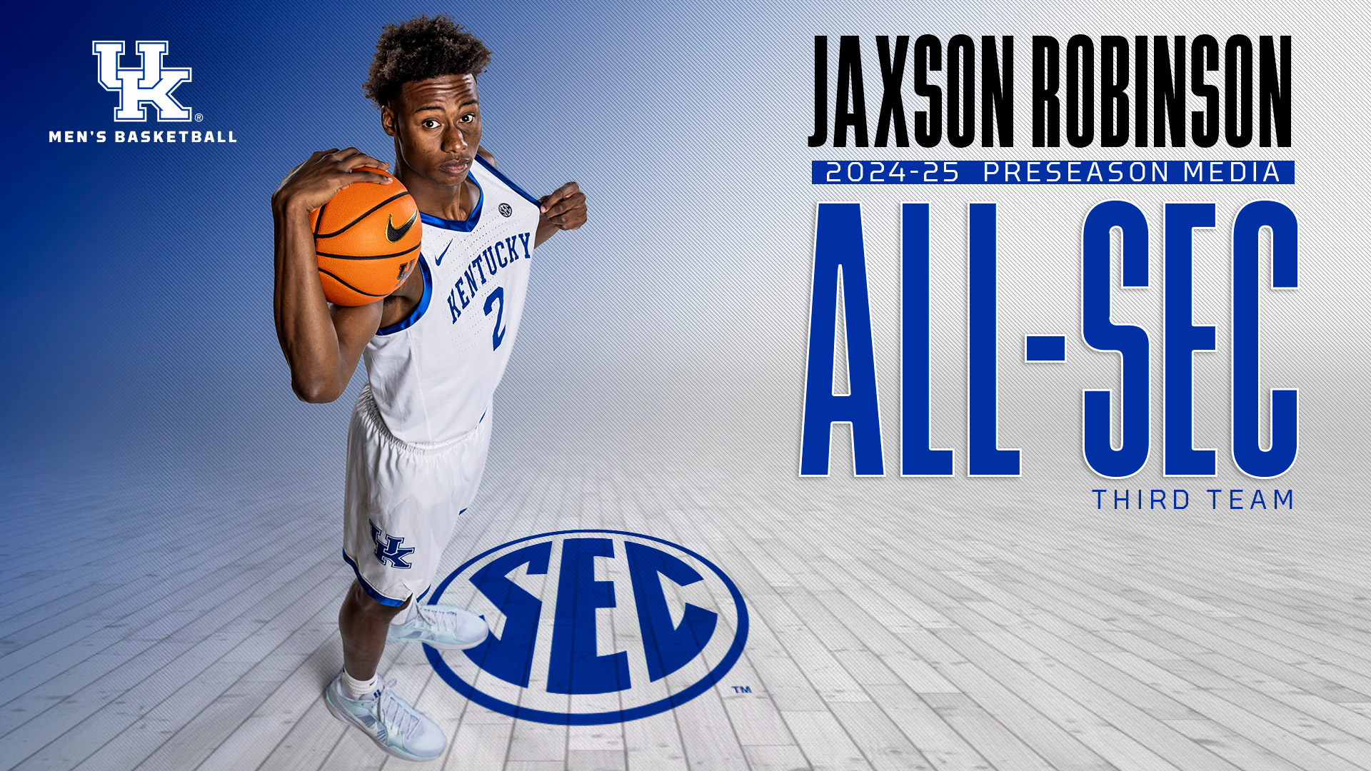 Jaxson Robinson Lands on Preseason All-SEC Third Team