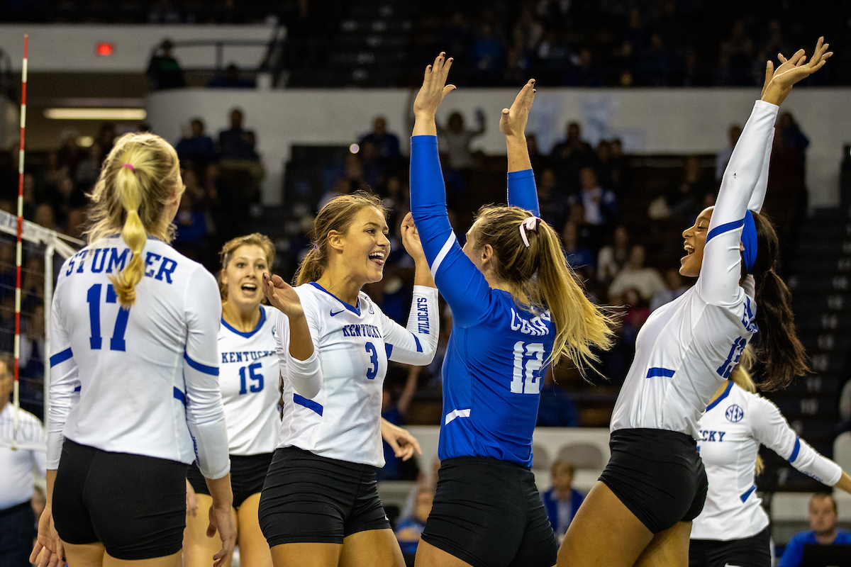 UK volleyball defeats Alabama 3-0 at Memorial Coliseum on , Sunday Nov. 11, 2018  in Lexington, Ky. Photo by Mark Mahan