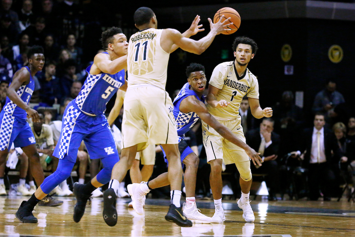 Shai Gilgeous-Alexander.

The University of Kentucky men's basketball team beat Vanderbilt 74-67 at Memorial Gymnasium in Nashville, TN., on Saturday, January 13, 2018.

Photo by Chet White | UK Athletics