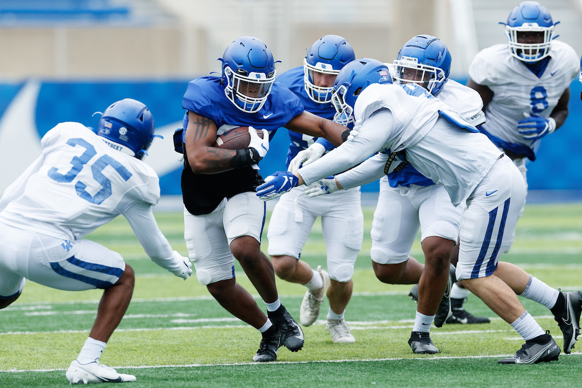 TYLER MARKRAY.

2021 UK Football Spring Practice.

Photo by Elliott Hess | UK Athletics