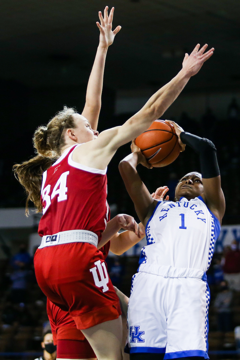Robyn Benton.

Kentucky beats Indiana 72-68.

Photo by Hannah Phillips | UK Athletics