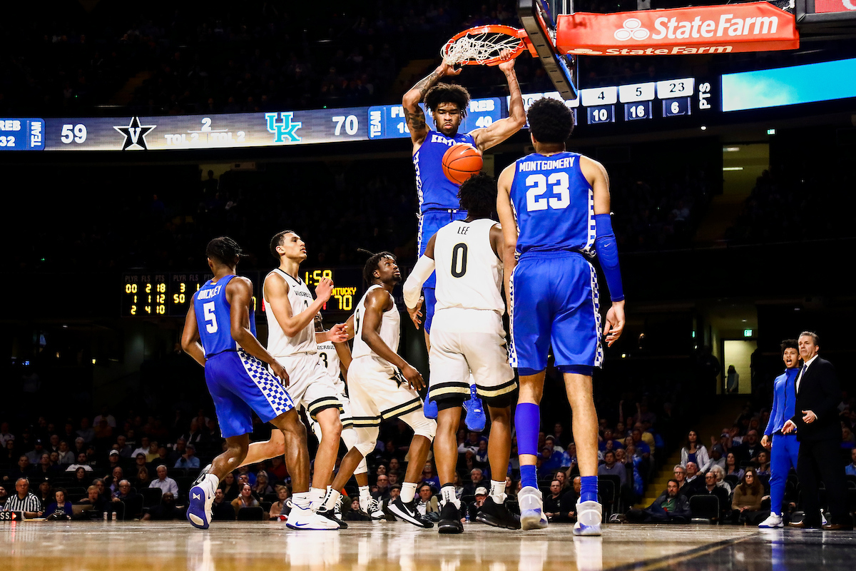 Nick Richards.

Kentucky beat Vanderbilt 78-64.

Photo by Chet White | UK Athletics