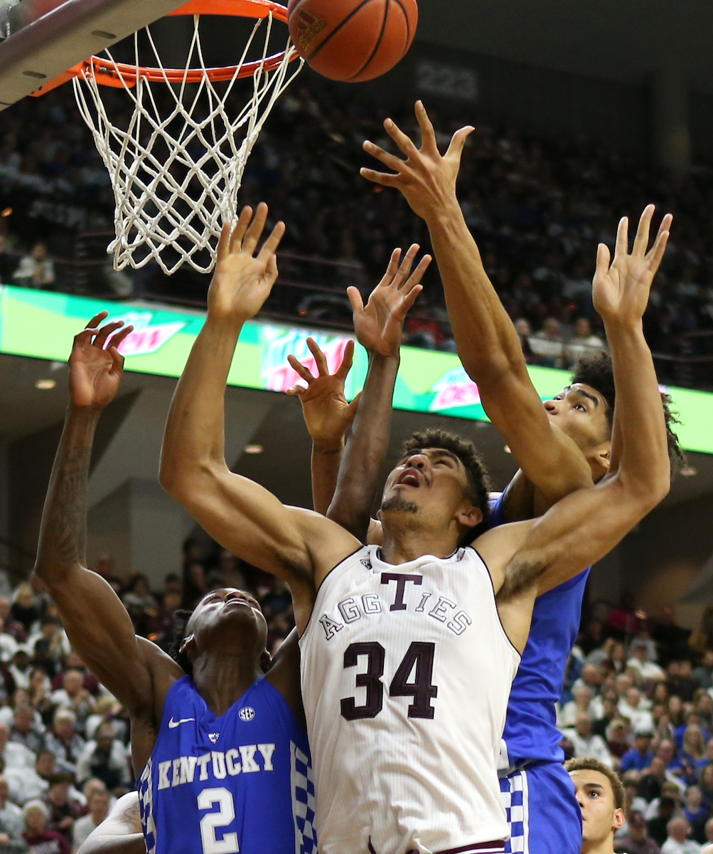 Jared Vanderbilt and Nick Richards

The University of Kentucky men's basketball team is defeated by Texas A&M 85-74 on Saturday, February 10th, 2018 at Reed Arena in College Station, TX.


Photo By Barry Westerman | UK Athletics