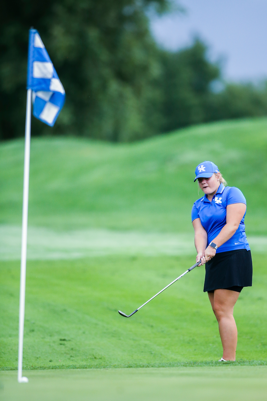 Sarah Fite.

Kentucky women's golf practice at the University Club of Kentucky.

Photo by Grant Lee | UK Athletics