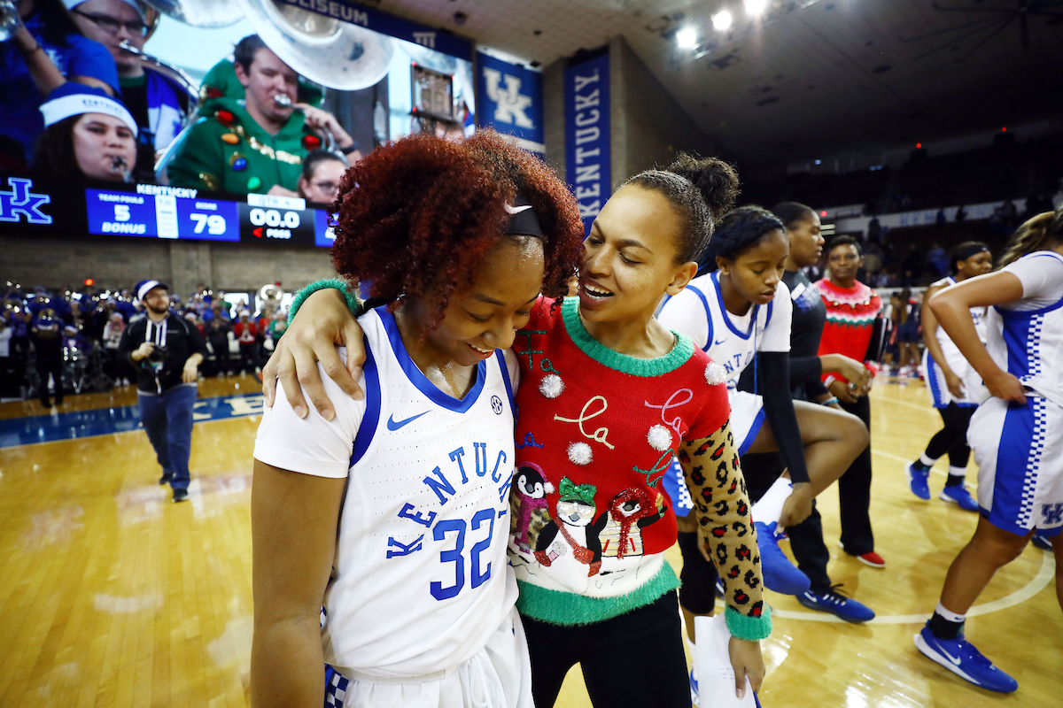 Amber Smith, Jaida Roper

Kentucky beats Samford 79-49. 

Photo by Britney Howard | Staff