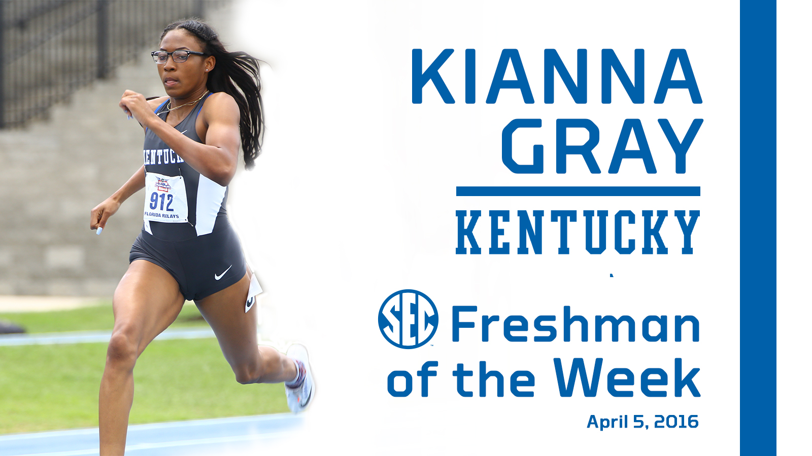 Kianna Gray Named SEC Freshman of the Week