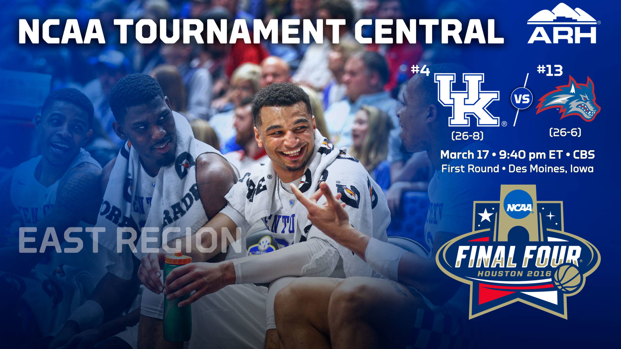 Kentucky Tabbed No. 4 Seed in East Region of NCAA Tournament