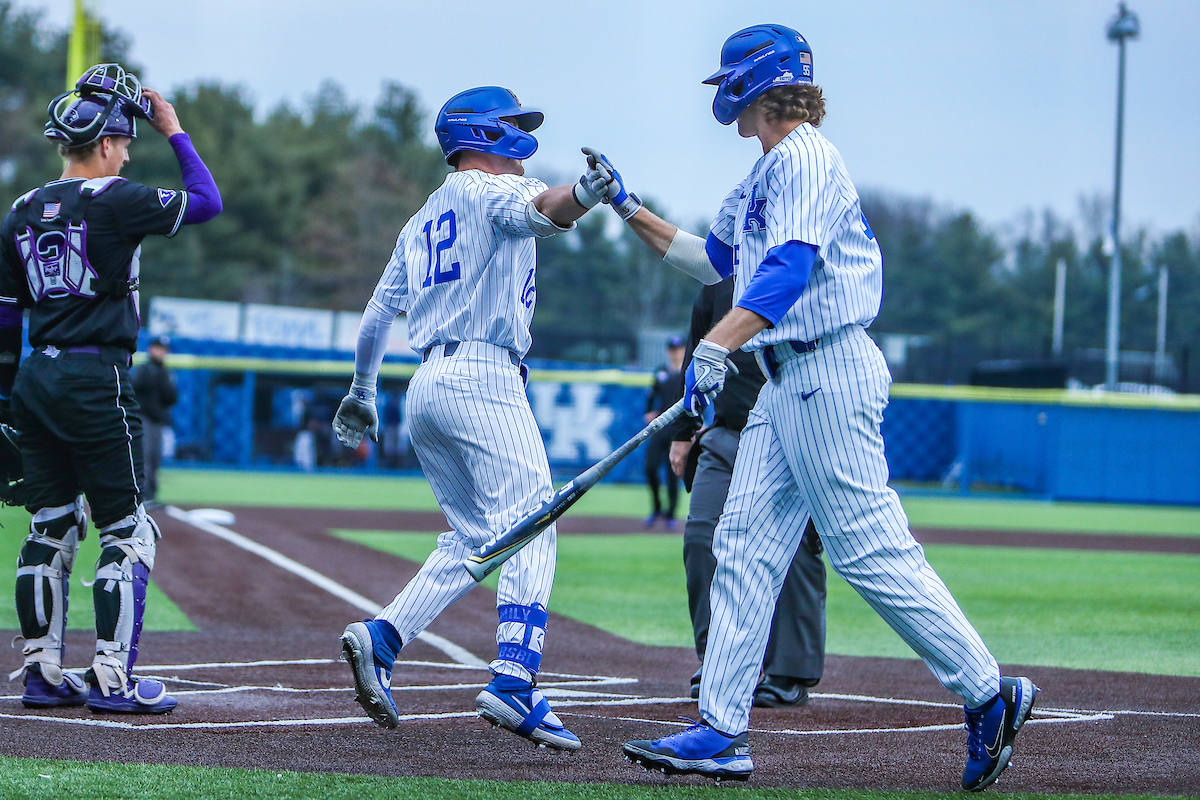 Chase Estep and Adam Fogel.

Kentucky defeats High Point 9-5.

Photo by Sarah Caputi | UK Athletics