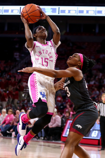 Chasity Patterson. 

Kentucky falls to Arkansas 103-85.

Photo by Eddie Justice | UK Athletics