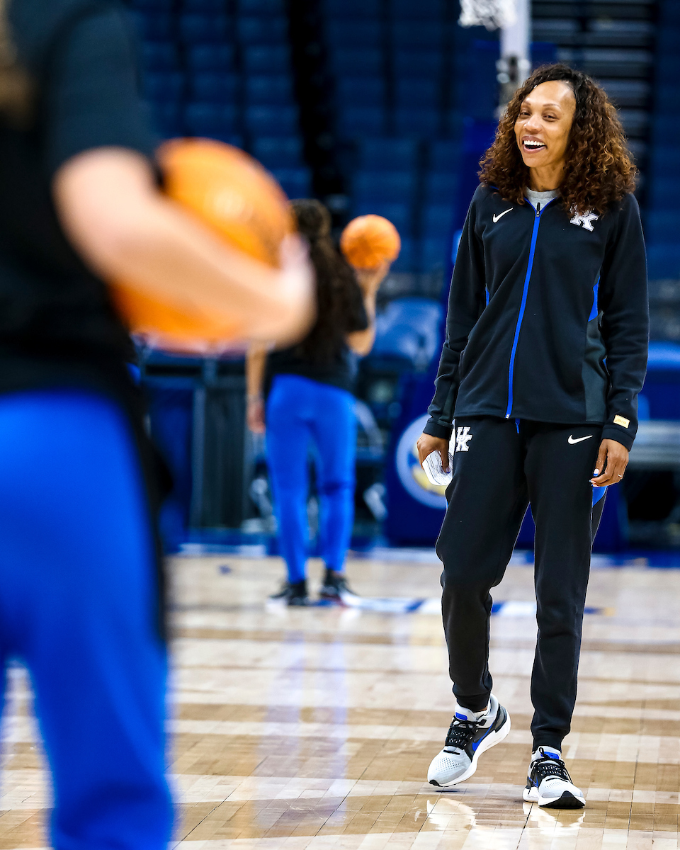 Kyra Elzy.

Kentucky shootaround day one for the SEC Tournament.

Photo by Eddie Justice | UK Athletics