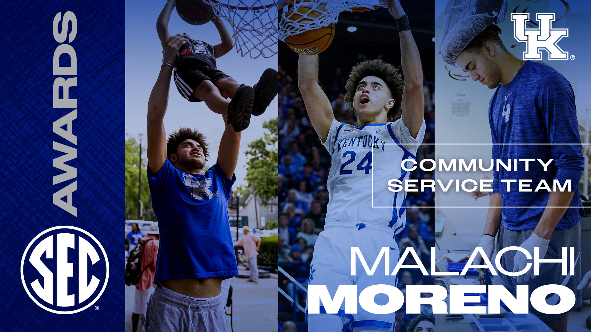 Malachi Moreno Named to SEC Community Service Team
