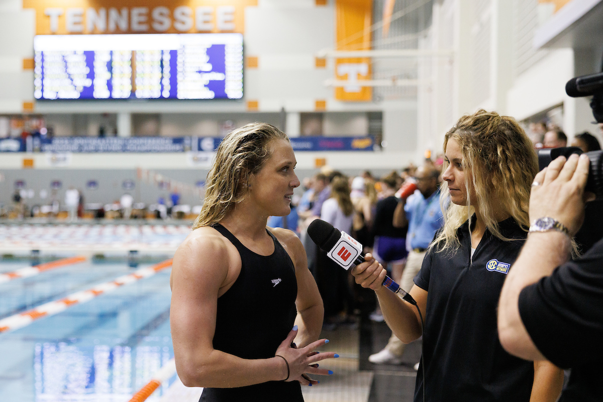 Riley Gaines. 2022 SEC Scholar-Athlete of the Year.

Day four of the SEC Swim and Dive Championship.

Photo by Elliott Hess | UK Athletics