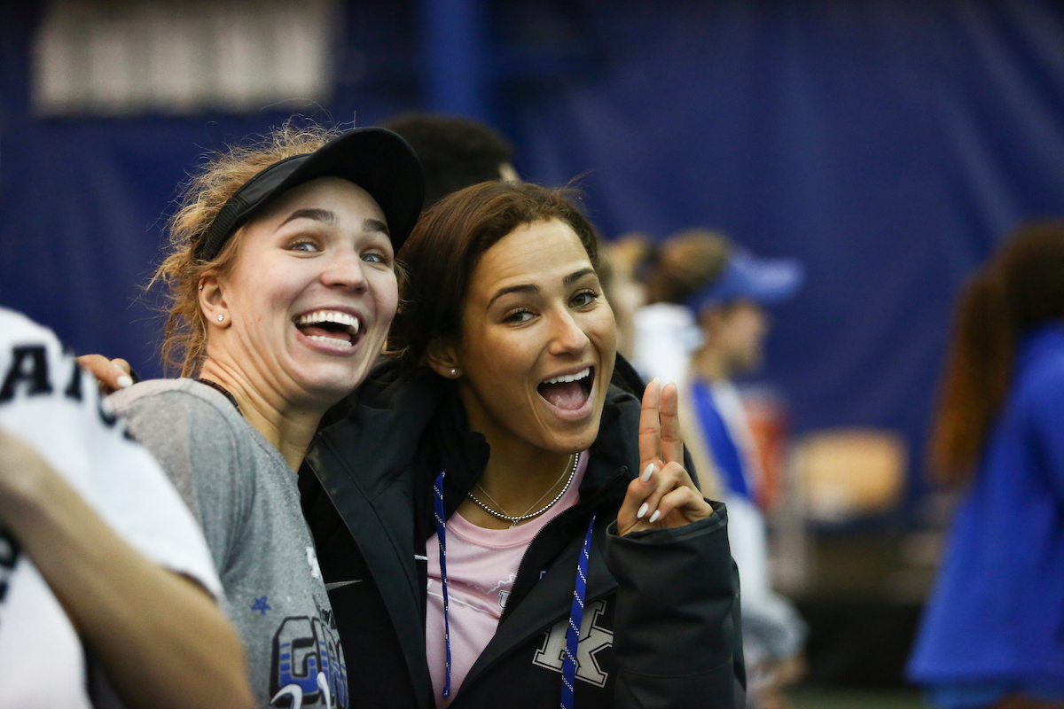 Akvile Parazinskaite and Brianna Tulloch.

Kentucky beat Texas A&M 4-3.

Photo by Hannah Phillips | UK Athletics