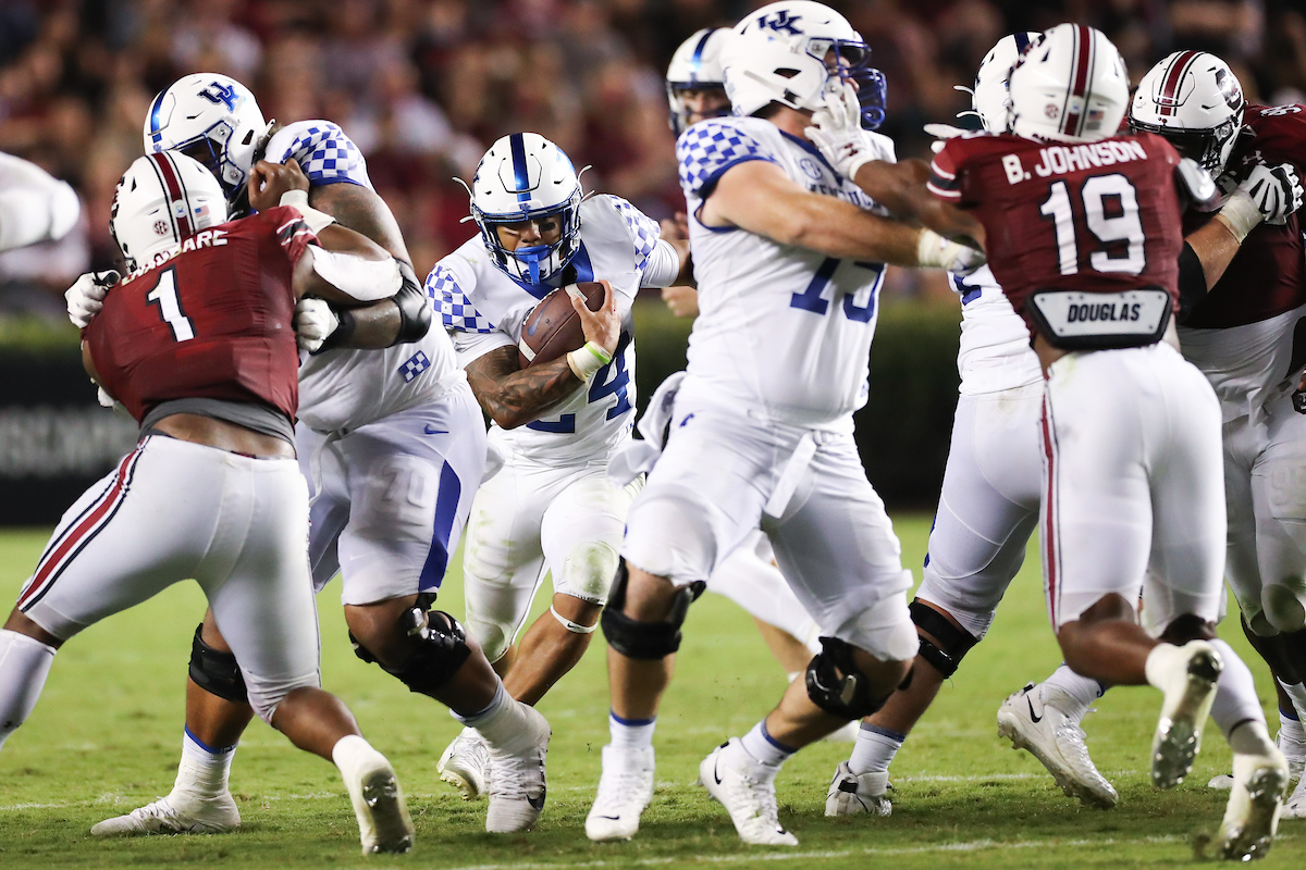 Chris Rodriguez Jr.

Kentucky beats South Carolina, 16-10.

Photo by Elliott Hess | UK Athletics