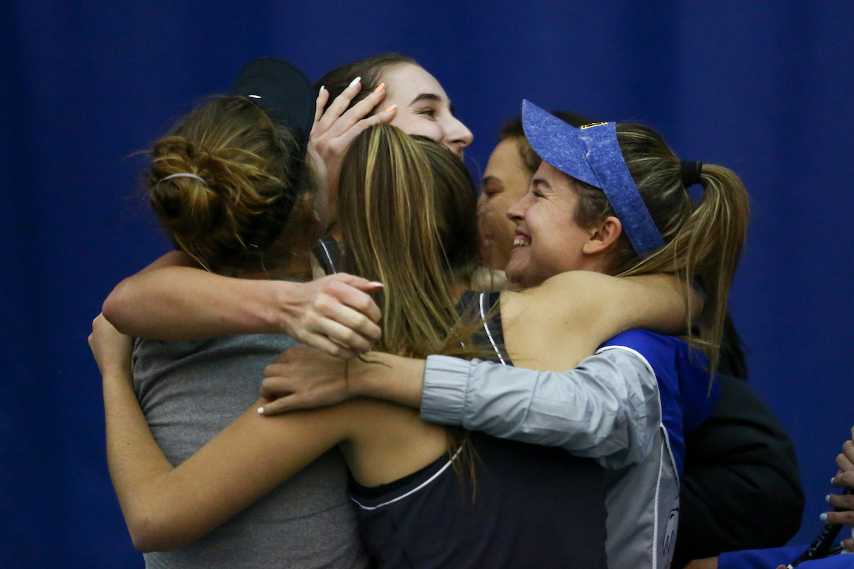 Carla Girbau and team.

Kentucky beat Texas A&M 4-3.

Photo by Hannah Phillips | UK Athletics