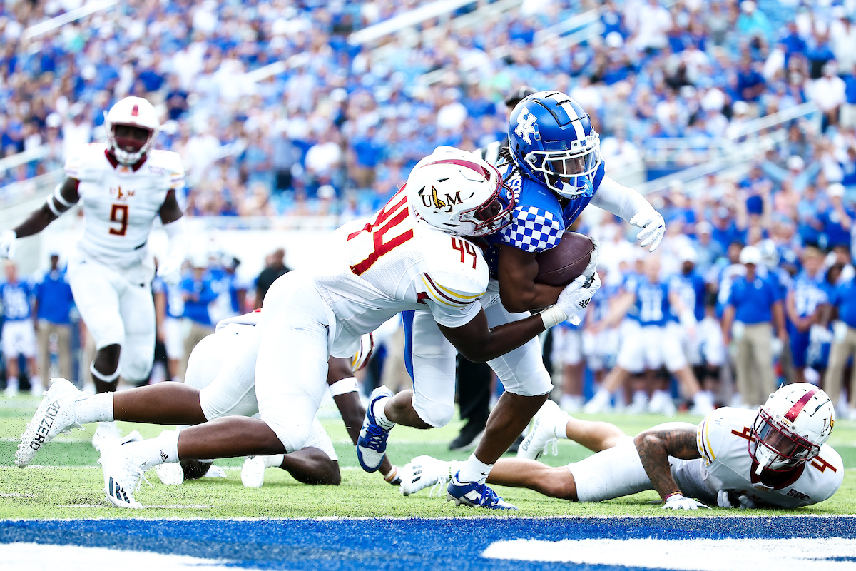 Wan'Dale Robinson.

UK beat ULM 45-10.

Photo by Eddie Justice | UK Athletics