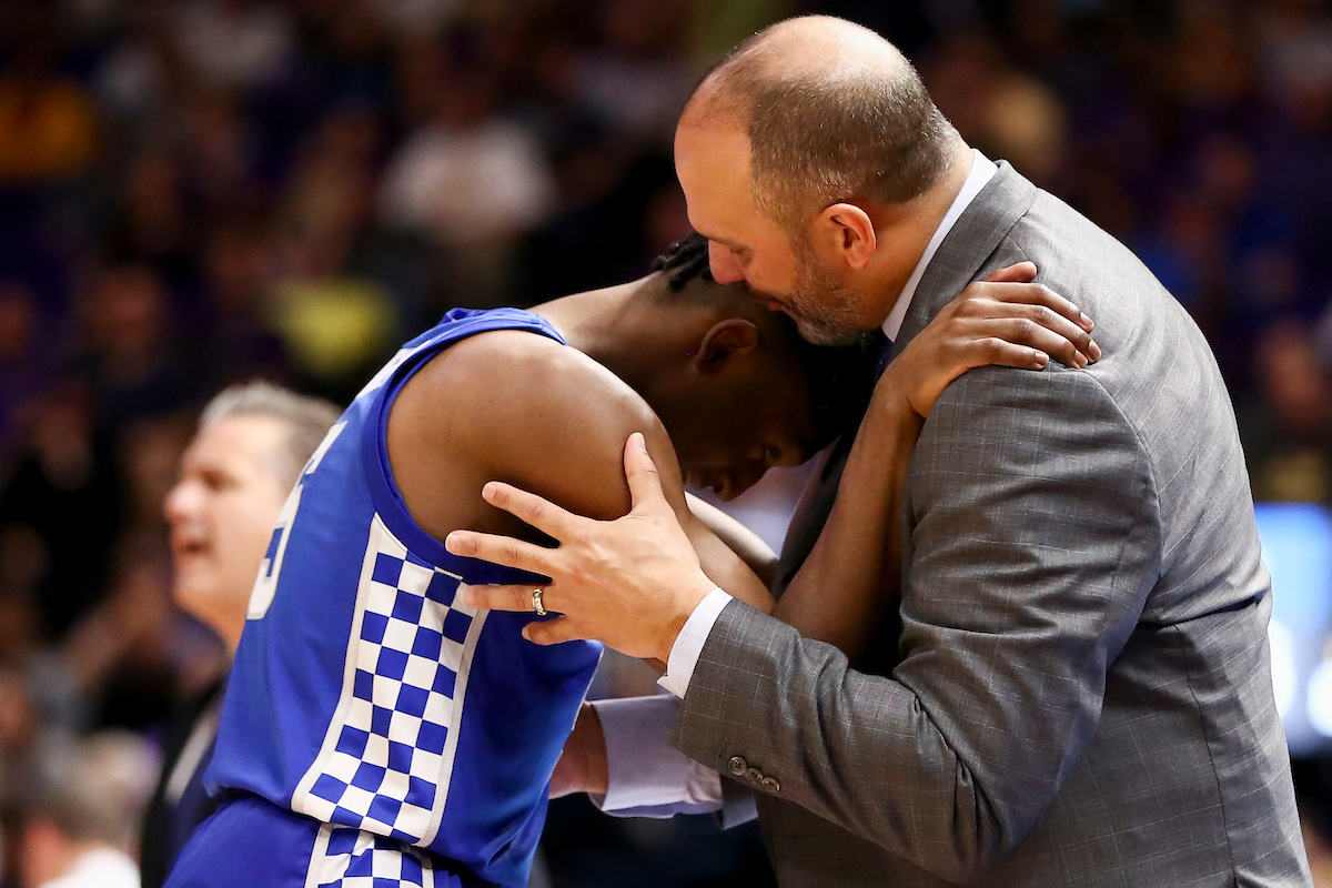 Immanuel Quickley. Tony Barbee.

Kentucky beat LSU 79-76.

Photo by Chet White | UK Athletics