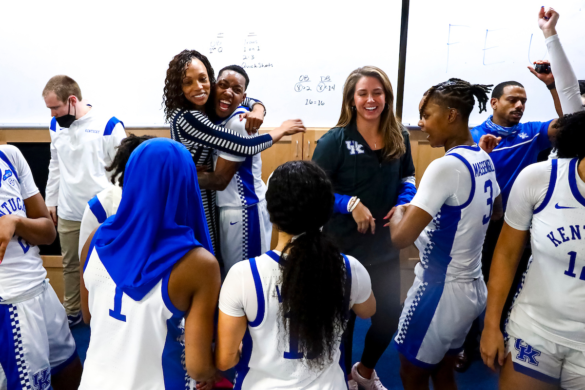 Celebration.

Kentucky beats Mississippi State 81-74.

Photo by Eddie Justice | UK Athletics
