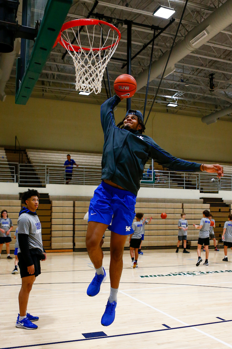 Bryce Hopkins.

Kentucky men's basketball camp at South Oldham High School in Crestwood, Kentucky.

Photo By Barry Westerman | UK Athletics