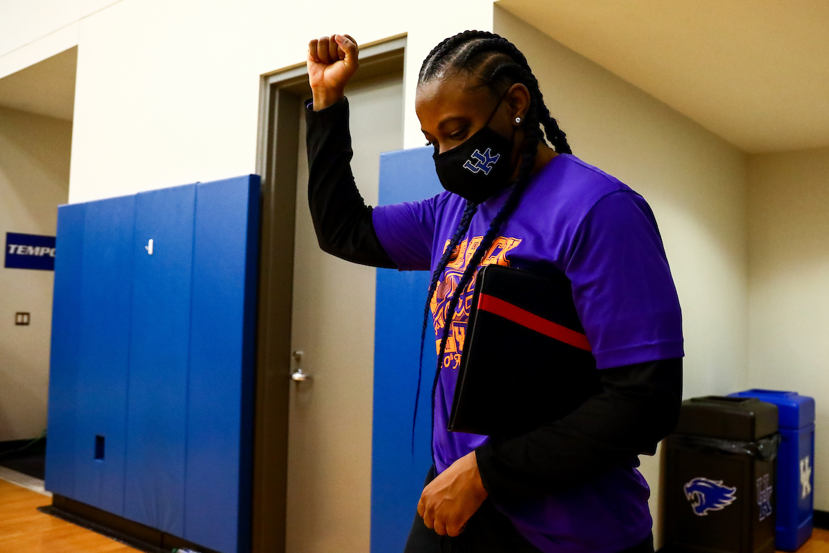 Niya Butts. 

Kentucky beat Vandy 80 - 73.

Photo by Eddie Justice | UK Athletics
