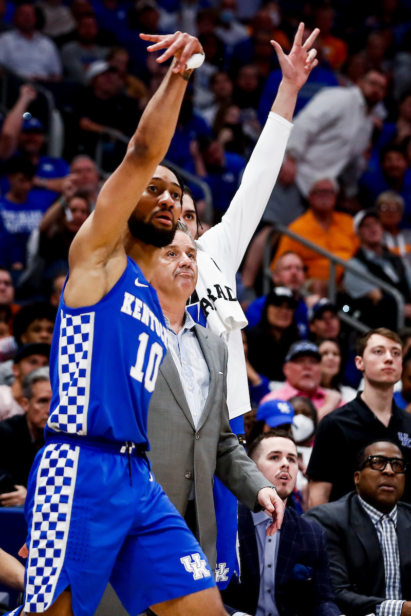Davion Mintz. John Calipari. Lance Ware. Brad Calipari. Chin Coleman.

Kentucky loses to Tennessee 69-62.

Photos by Chet White | UK Athletics