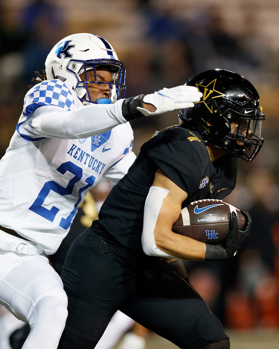 Quandre Mosely.

Kentucky beats Vandy, 34-17.

Photo by Elliott Hess | UK Athletics