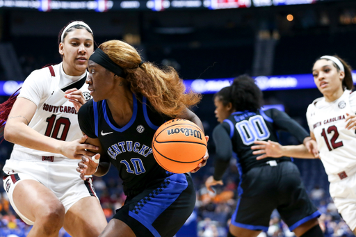 Rhyne Howard.

Kentucky beats South Carolina 64-62 and becomes SEC Champions.

Photo by Grace Bradley | UK Athletics