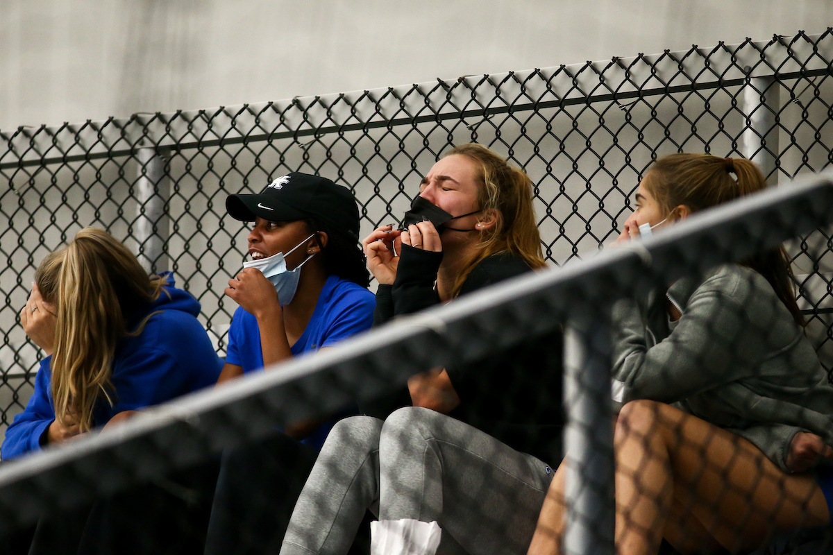 Akvile Parazinskaite. 

Kentucky beat Bellarmine 7-0.

Photo by Eddie Justice | UK Athletics