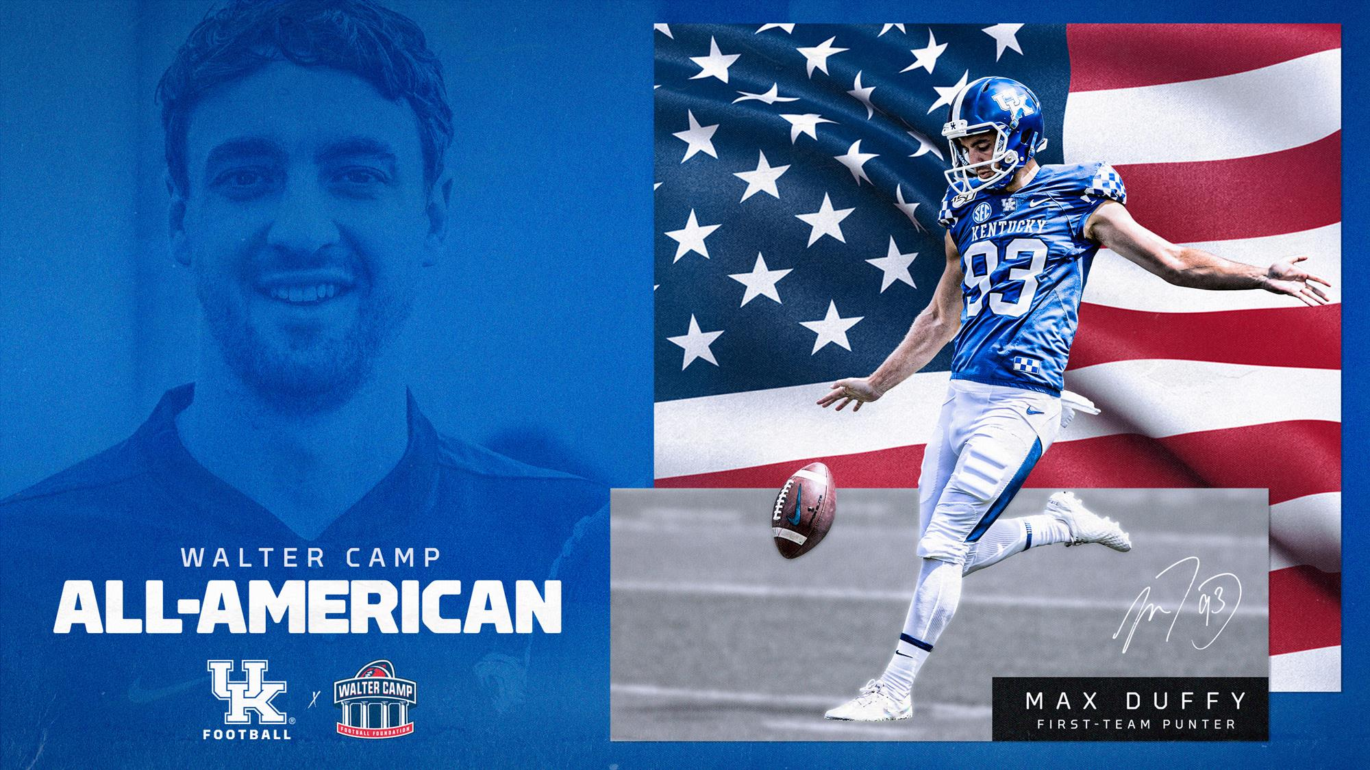 Max Duffy Named First-Team All-America by Walter Camp
