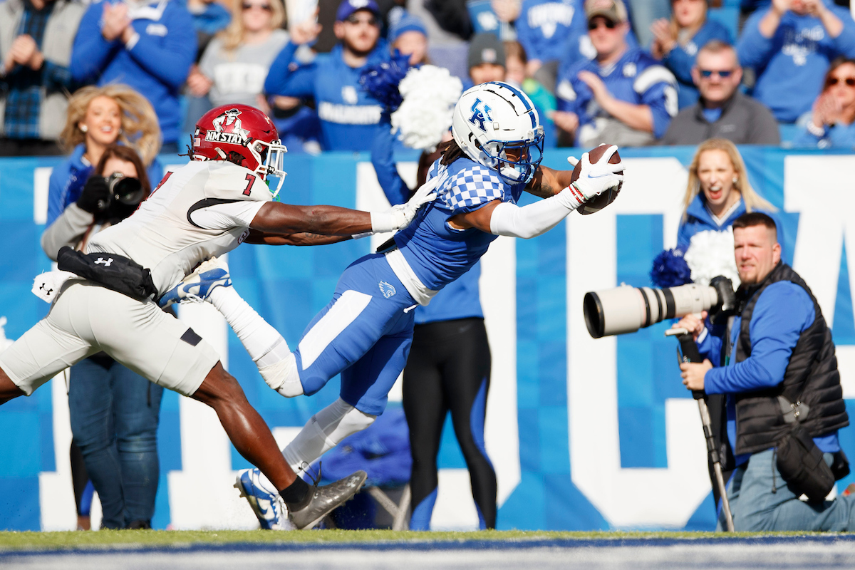 Wan’Dale Robinson.

Kentucky beat New Mexico State 56-16.

Photo by Elliott Hess | UK Athletics