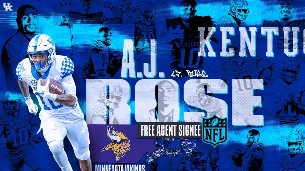 A.J. Rose Signs Free Agent Contract with Minnesota Vikings