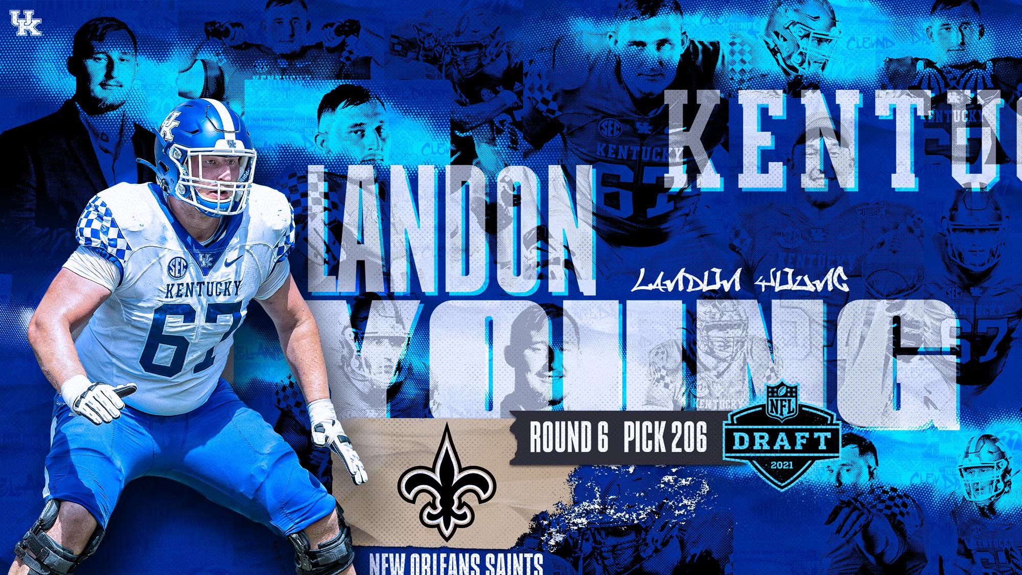 Landon Young Selected by New Orleans Saints in Sixth Round of NFL Draft