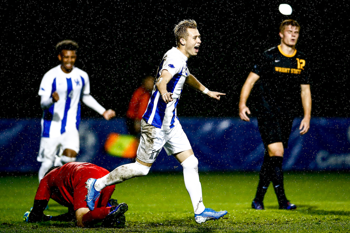 Mason Visconti. 

Kentucky defeats Wright State University 7-1. 

Photo by Eddie Justice | UK Athletics