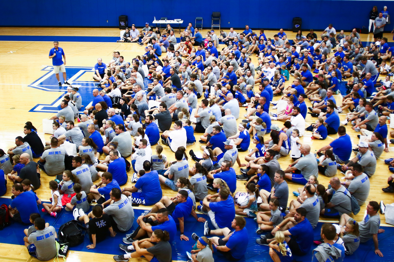 John Calipari. 

Kentucky men's basketball during the 2019 John Calipari Father/Daughter Camp on Saturday, June 22. 

Photo by Eddie Justice | UK Athletics