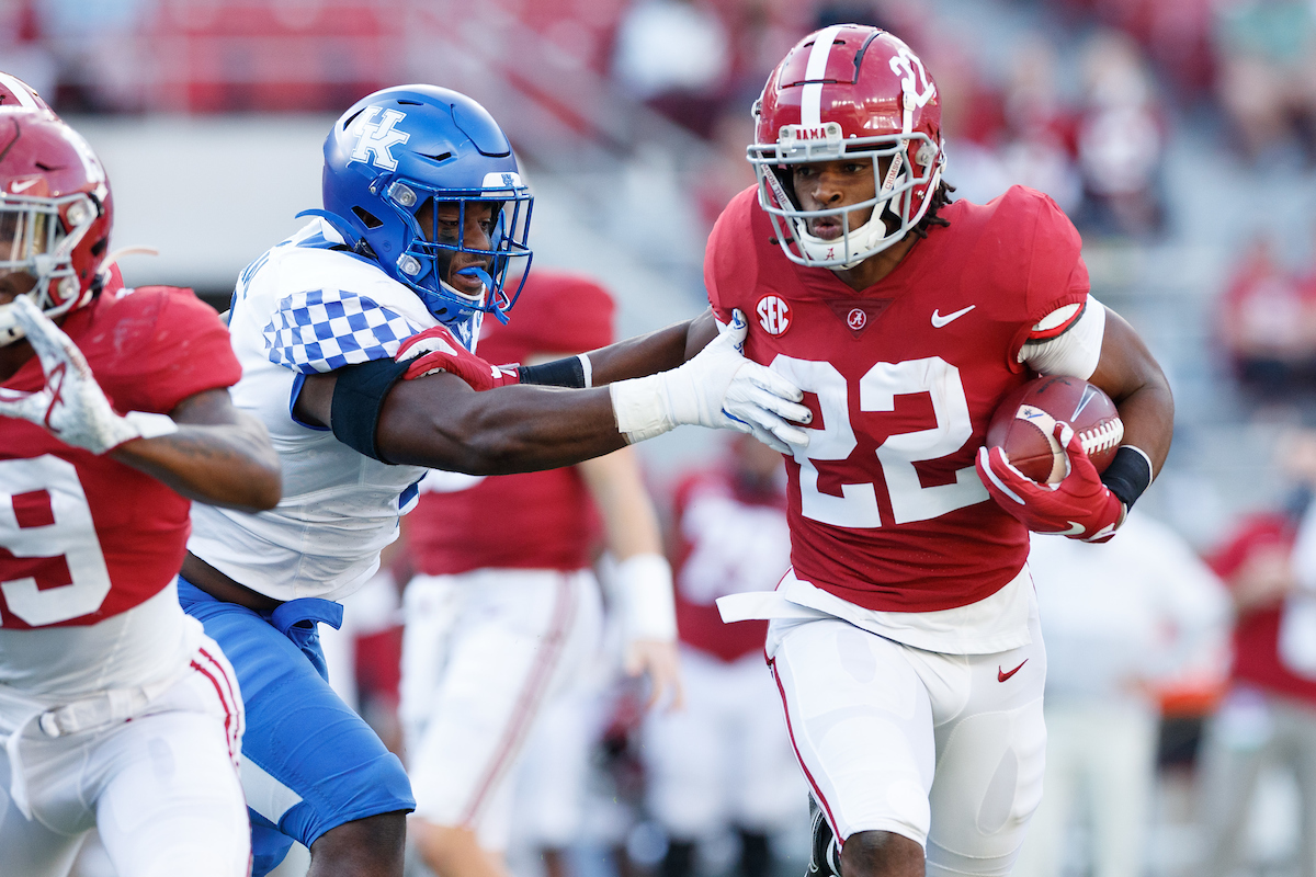 JOSH PASCHAL.

Kentucky falls to Alabama, 63-3.

Photo by Elliott Hess | UK Athletics