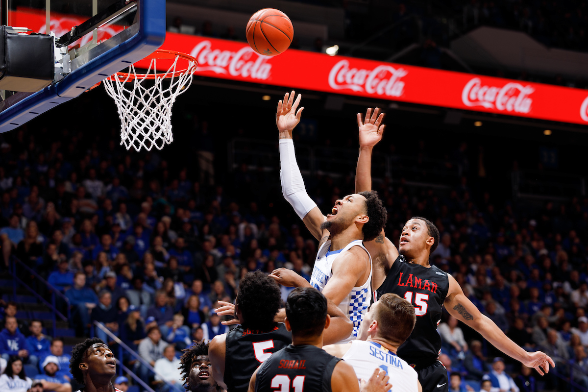 EJ Montgomery.

Kentucky beat Lamar 81-56.


Photo by Elliott Hess | UK Athletics