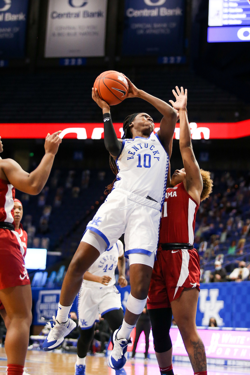Rhyne Howard.

Kentucky beats Alabama 81-68.

Photo by Hannah Phillips | UK Athletics
