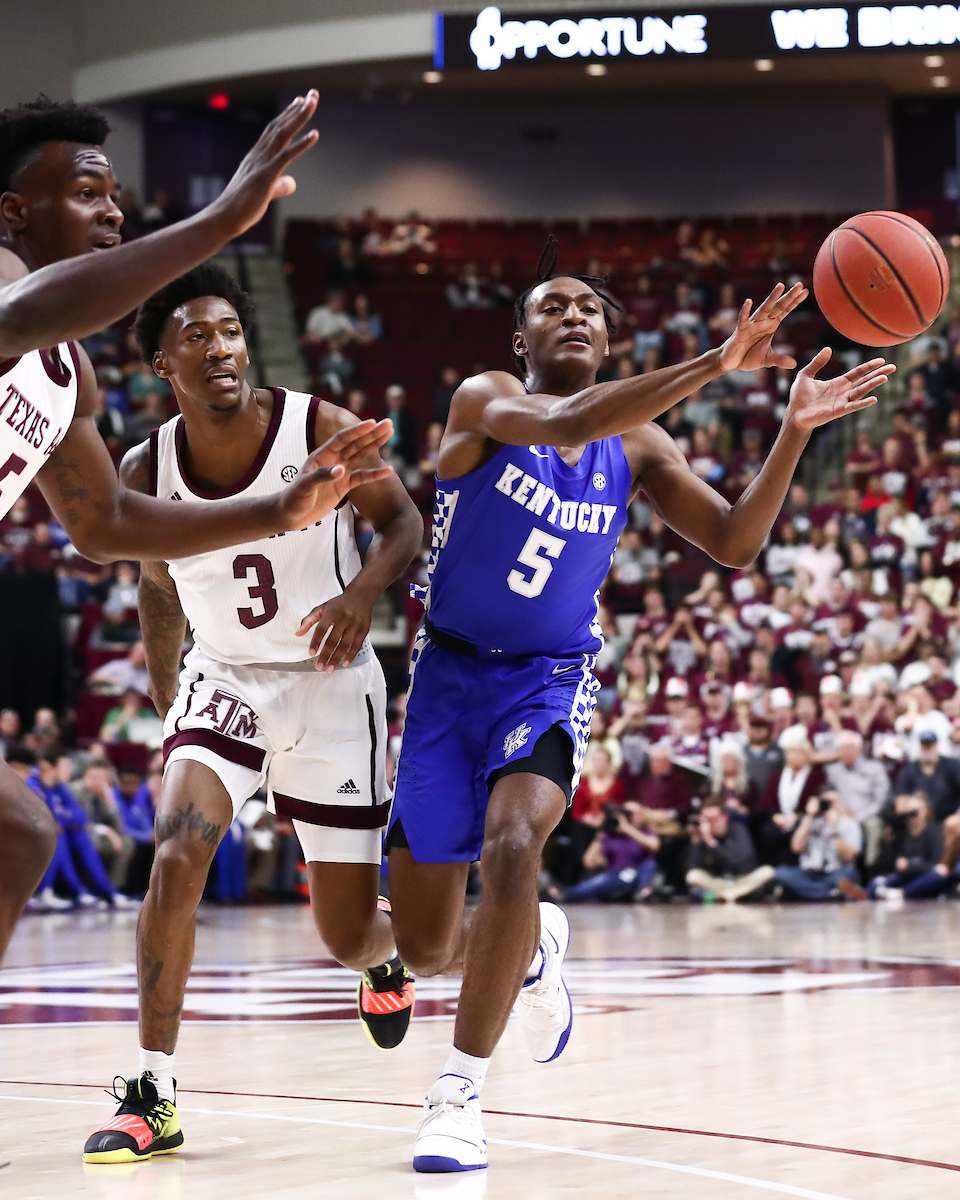 Immanuel Quickley.

Kentucky beat Texas A&M 69-60.

Photo by Elliott Hess | UK Athletics