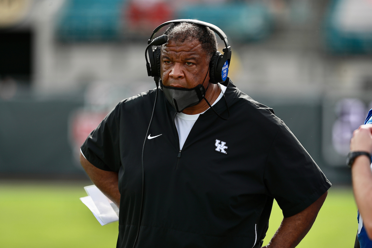 Coach Vince Marrow

Kentucky beats NC State 23-21

Photo by Jacob Noger | UK Football