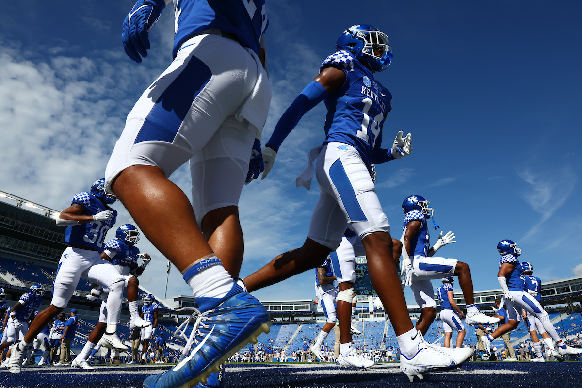 Carrington Valentine.

UK beats UTC, 28-23.

Photo by Elliott Hess | UK Athletics
