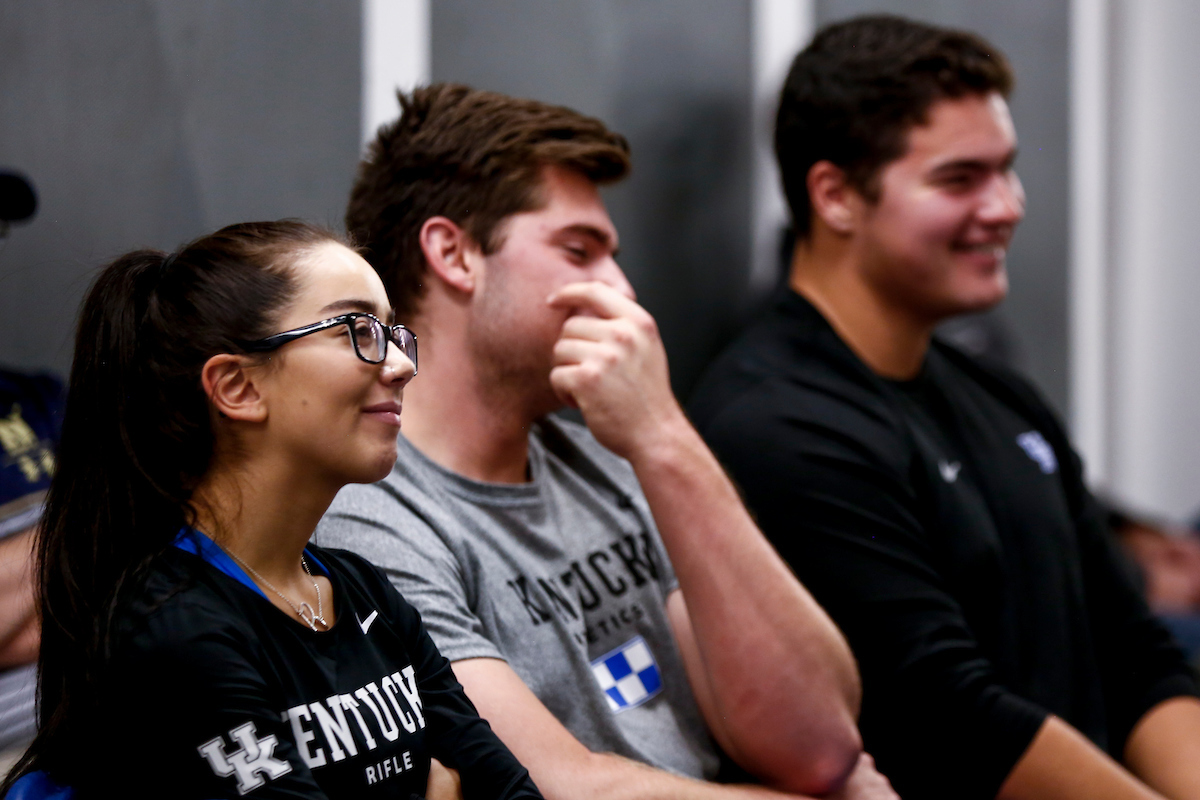 Ruby Gomes. 

Kentucky Rifle vs the Navy. 

Photo by Eddie Justice | UK Athletics