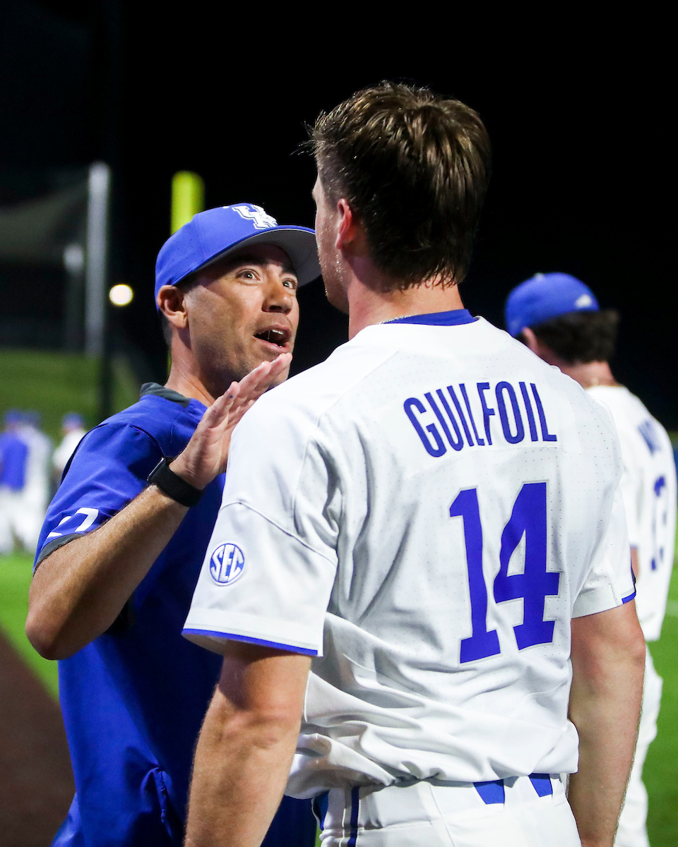 Coach Nick Mingione. Tyler Guilfoil.

Kentucky beats Tennessee 3-2.

Photo by Sarah Caputi | UK Athletics