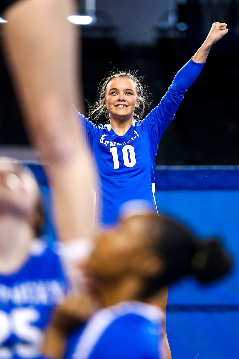 Emma Zurfluh.

Kentucky Stunt blue and white scrimmage. 

Photo by Eddie Justice | UK Athletics