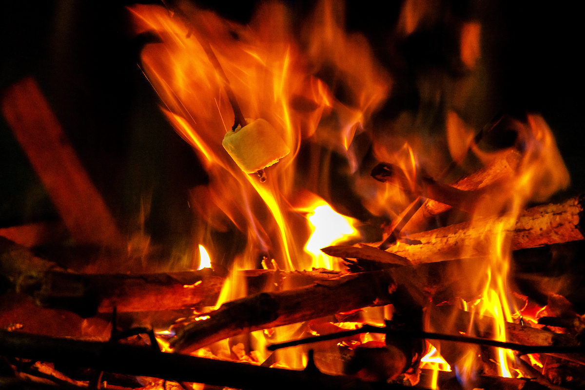 Campfire.

Kentucky Women’s Basketball team bonding trip to Fort Campbell.

Photo by Eddie Justice | UK Athletics