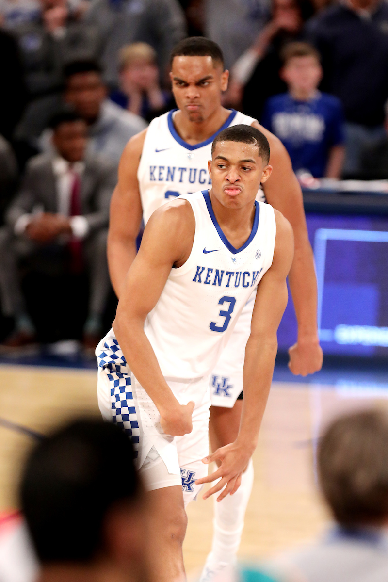 Keldon Johnson. PJ Washington.

UK falls to Seton Hall 84-83.

Photo by Quinn Foster | UK Athletics