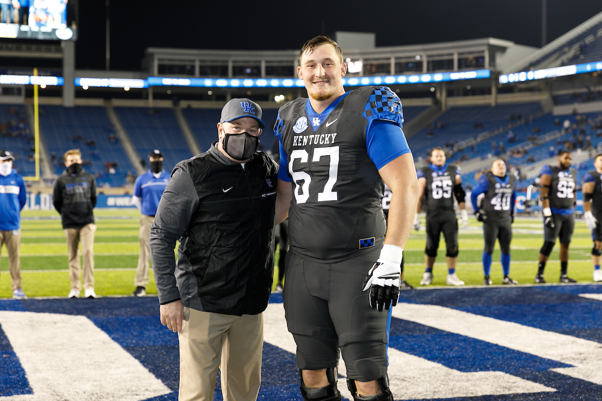 LANDON YOUNG.

Kentucky beats South Carolina, 41-18.

Photo by Elliott Hess | UK Athletics